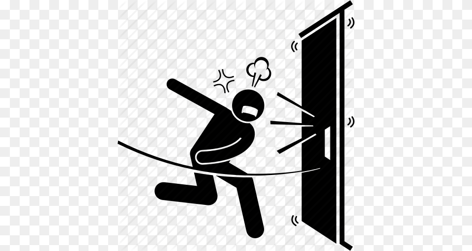 Knocking The Door Icon Clipart Door Lock Clip Art Door, Utility Pole, Architecture, Building Free Png