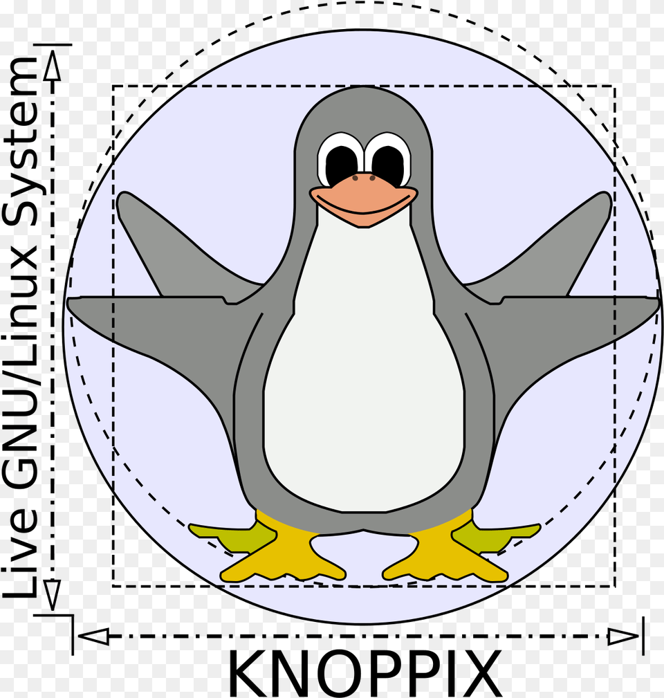 Knoppix Knoppix Linux Logo, Animal, Bird, Penguin, Fish Free Transparent Png