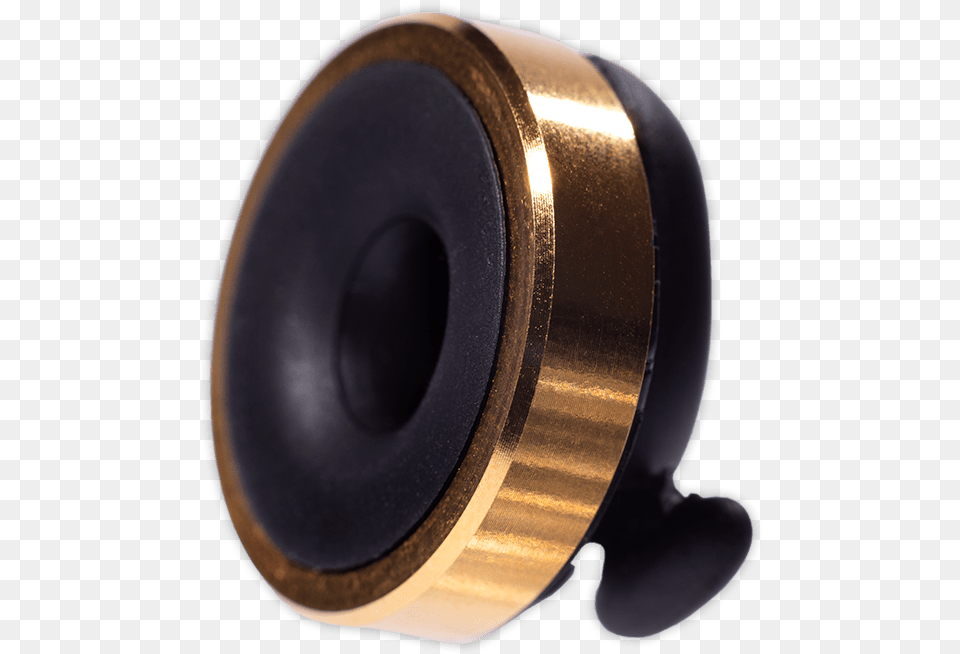 Knops Gold Plated Ring Black Brass, Electronics, Speaker Png Image