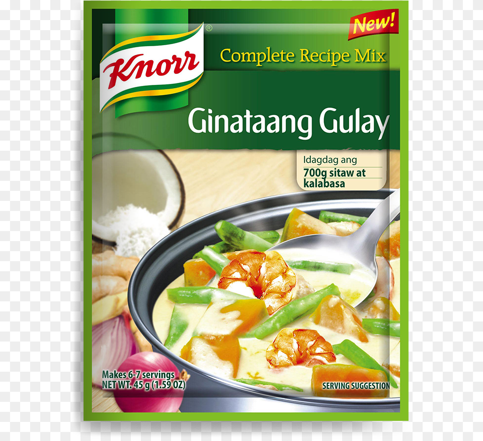 Knorr Complete Recipe Mix Ginataang Gulay, Curry, Food, Dish, Lunch Png
