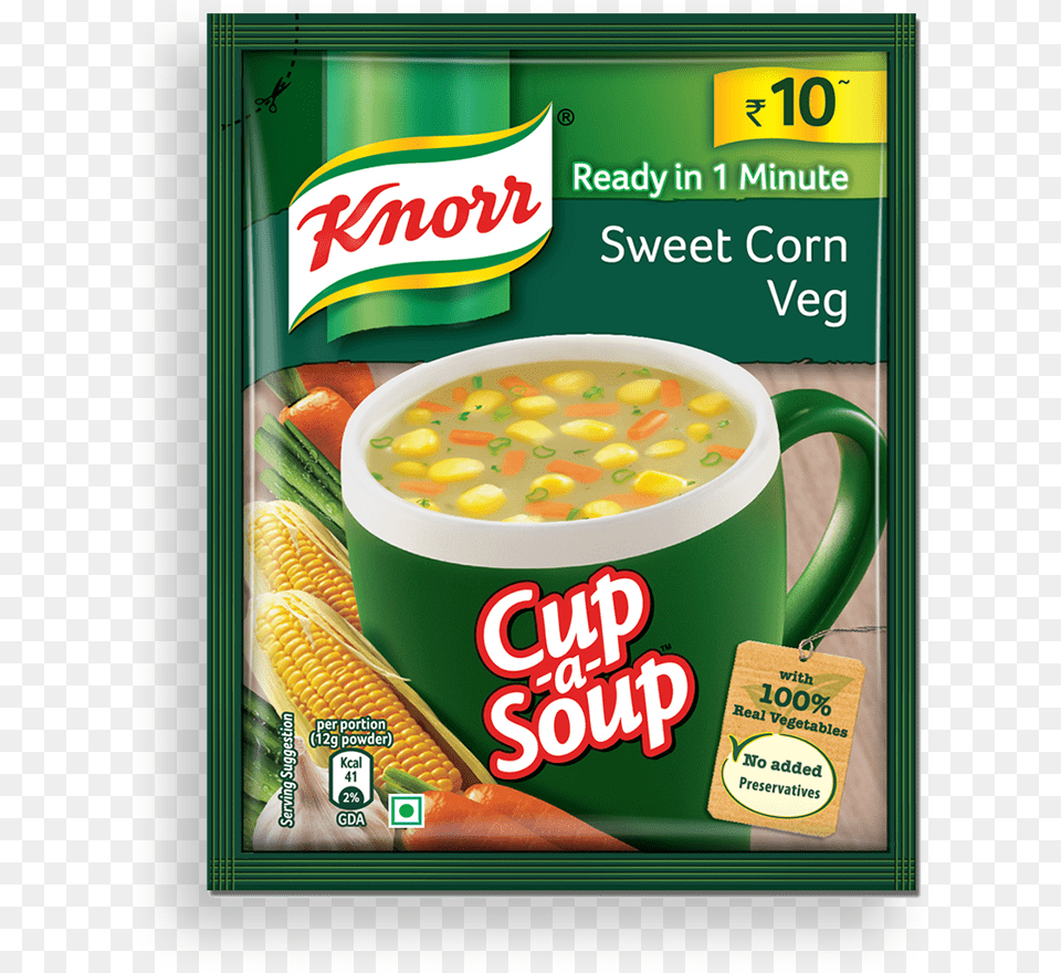 Knorr Instant Soup Sweet Corn, Meal, Food, Dish, Bowl Png Image