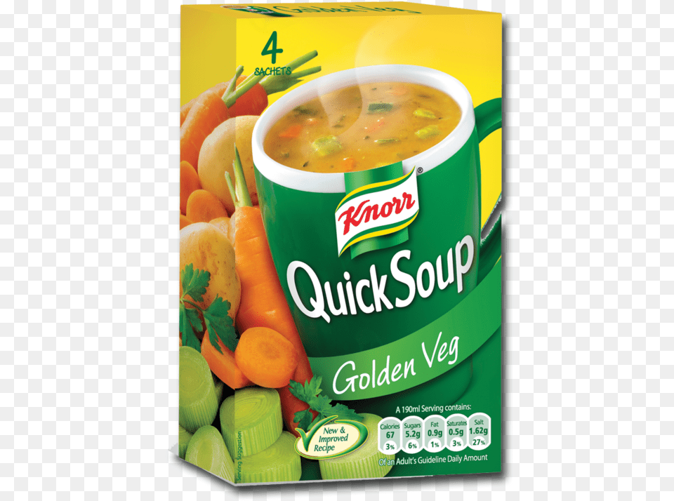 Knorr Quicksoup Veg 4pk Knorr, Meal, Food, Produce, Plant Free Png