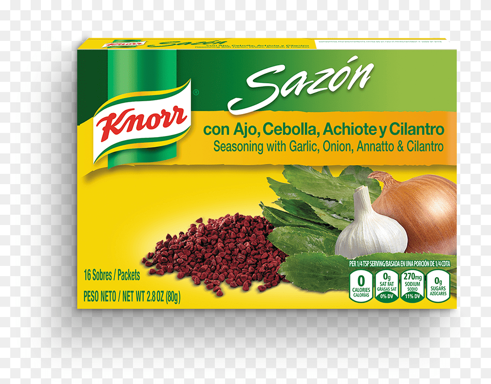 Knorr Sazon Sazon Garlic And Onion 28 Oz 16 Ct, Herbal, Herbs, Plant, Food Free Transparent Png