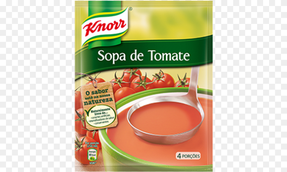 Knorr Tomato Soup 85g Sopa De Cebola Knorr, Advertisement, Bowl, Food, Ketchup Png Image