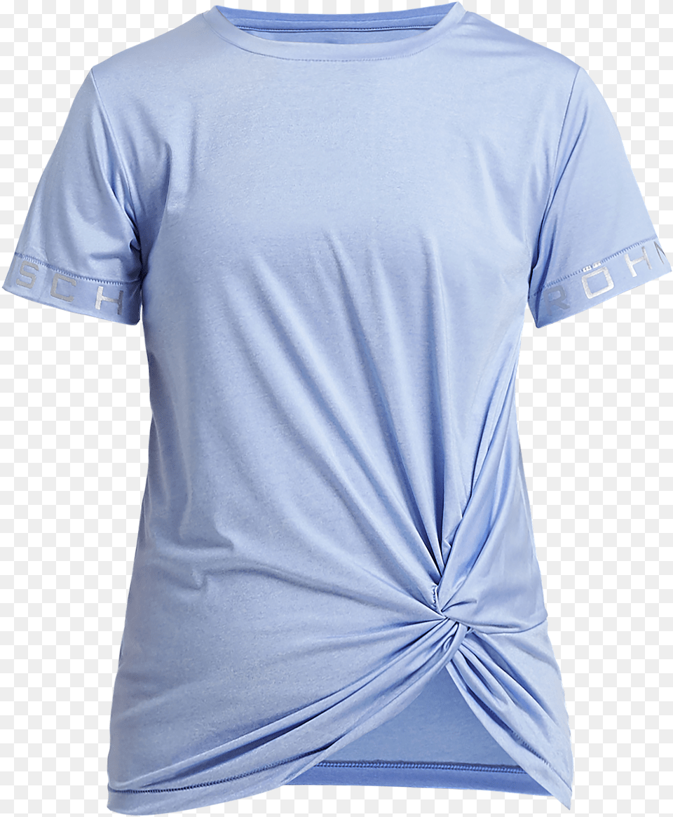 Knot Tee Light Blue Active Shirt Free Transparent Png