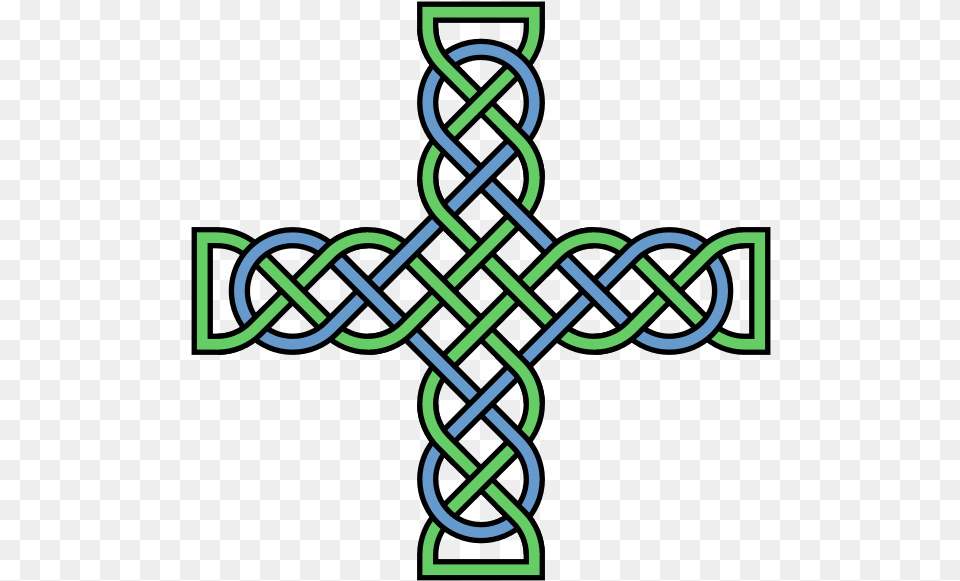 Knotwork Cross Multicolored Celtic Knot Crosses, Dynamite, Weapon, Pattern Png Image