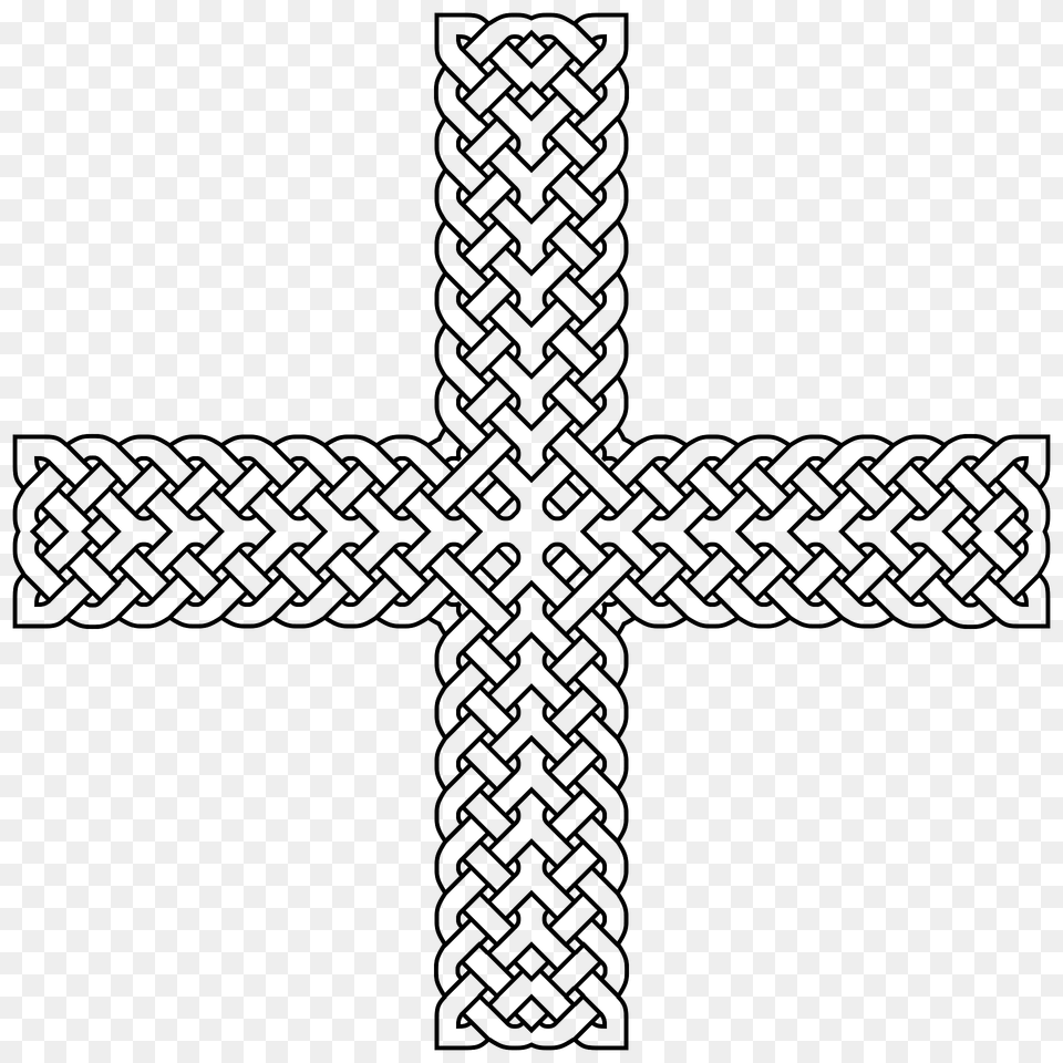 Knotworks Clipart, Cross, Green, Symbol, Pattern Free Png Download