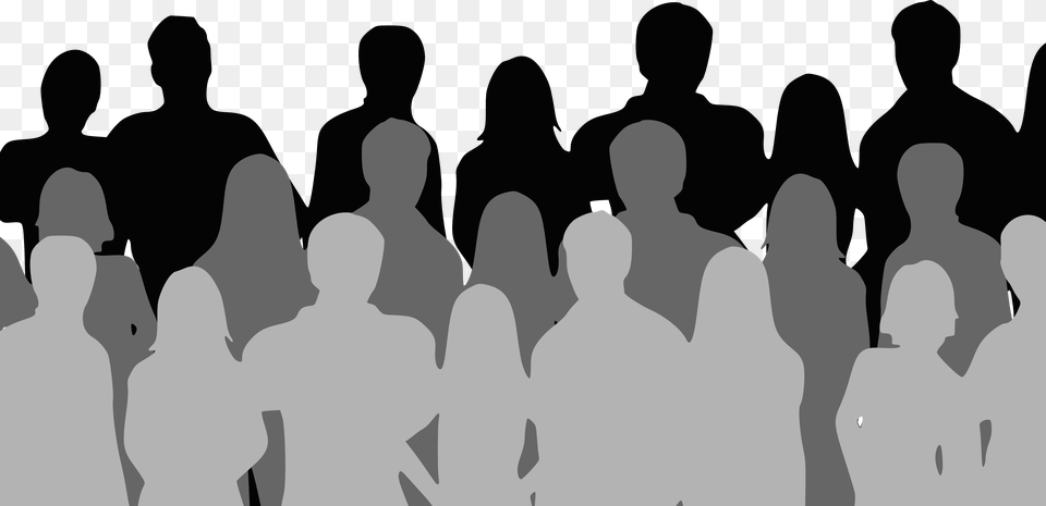 Know Your Audience And Know How They Get Their News State, People, Person, Silhouette, Crowd Png