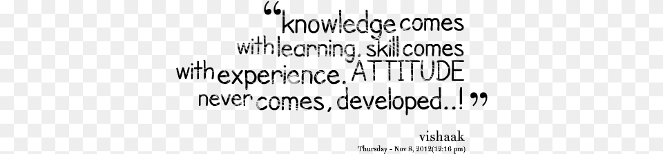 Knowledge Comes With Learning Attitude And Skills Quotes, Person, Text, Art, Head Free Png Download