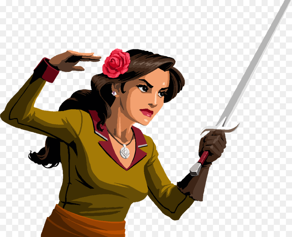 Known Only As 39the Lioness39 This Rebel Leader Is An, Weapon, Sword, Adult, Person Png Image