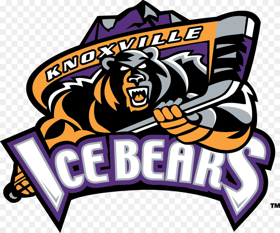 Knoxville Ice Bears Logo, People, Person, Dynamite, Weapon Png Image