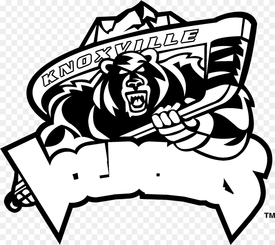 Knoxville Jr Ice Bears, Stencil, Logo, People, Person Free Png Download