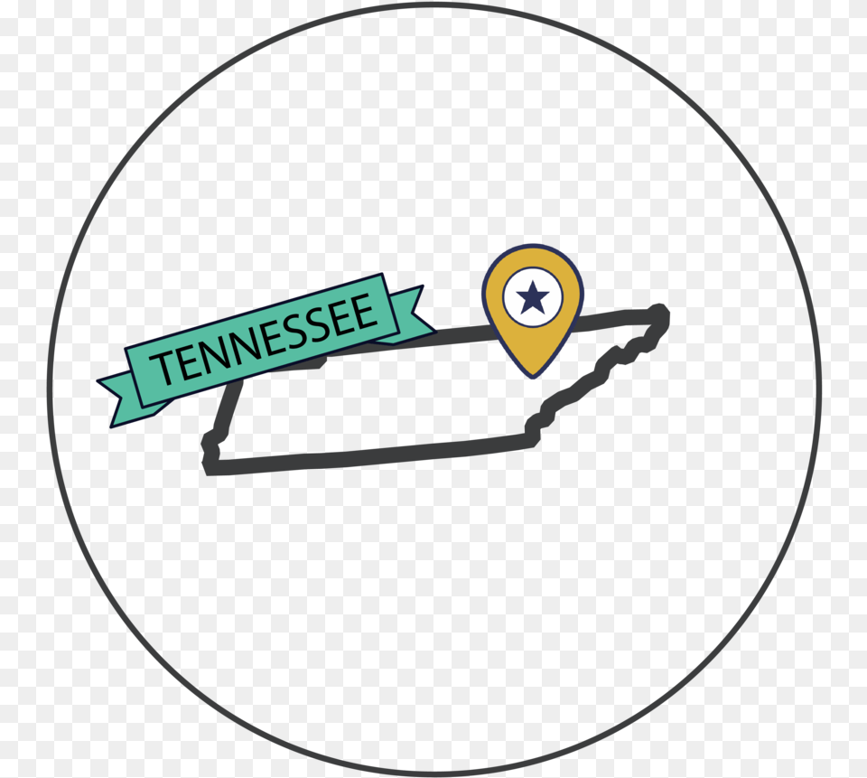 Knoxville Tennessee Map 01 Sign, Disk, Symbol Free Transparent Png