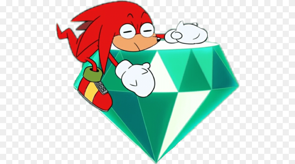 Knuckles Knucklestheechidna Knuckles The Echidna Knuckles Master Emerald Sonic Mania Adventures, Accessories, Jewelry, Gemstone, Animal Free Png