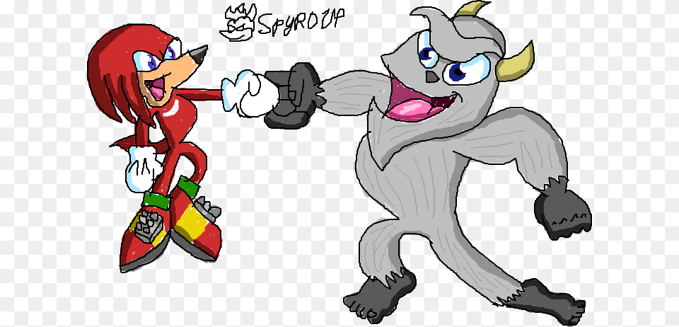 Knuckles The Echidna And Bentley The Yeti, Baby, Person, Book, Comics Png