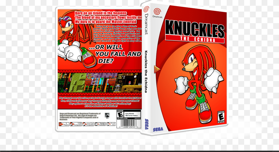 Knuckles The Echidna Box Cover Great Eastern Entertainment Sonic Amp Knuckles Free Transparent Png