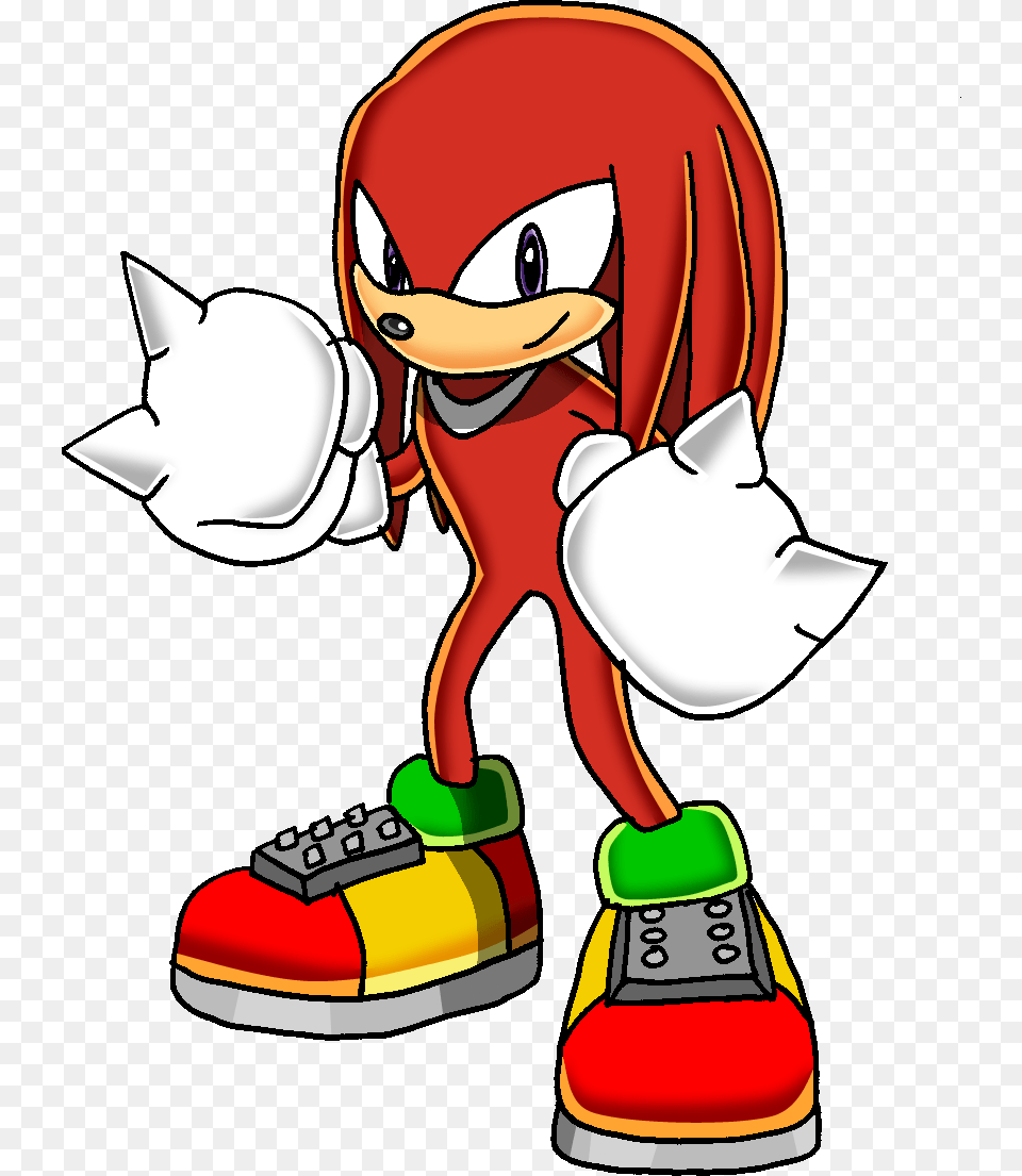 Knuckles The Echidna Project 20 Draw Knuckles From Sonic, Footwear, Shoe, Clothing, Person Png