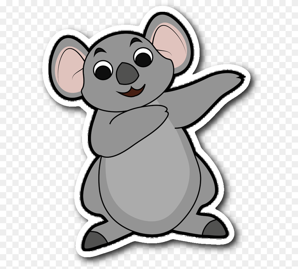 Koala Bear Sticker For Car Bumper Dabbing Animal Lover Mouse Dabbing Clip Art, Face, Head, Person, Mammal Free Png