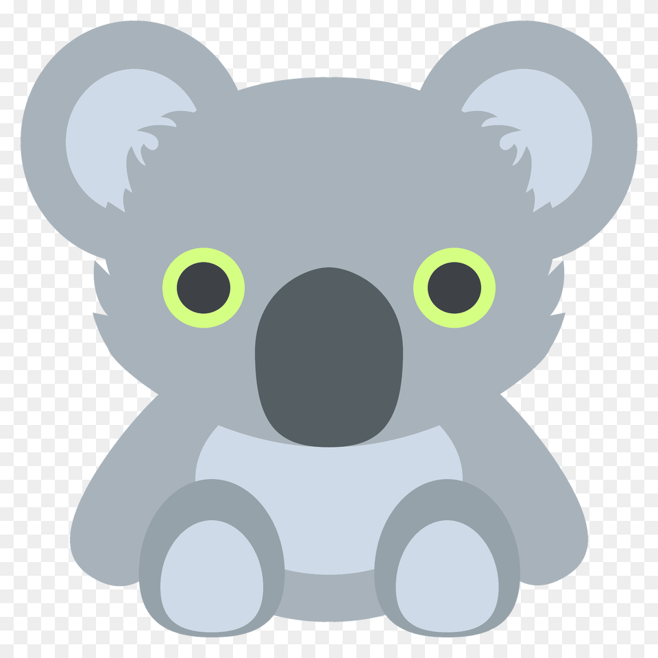 Koala Emoji Clipart, Animal, Wildlife, Mammal, Plush Free Png