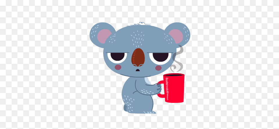 Koala Emoji Design Hilli Kushnir Silly Hilli Art, Cup, Cartoon Free Png Download