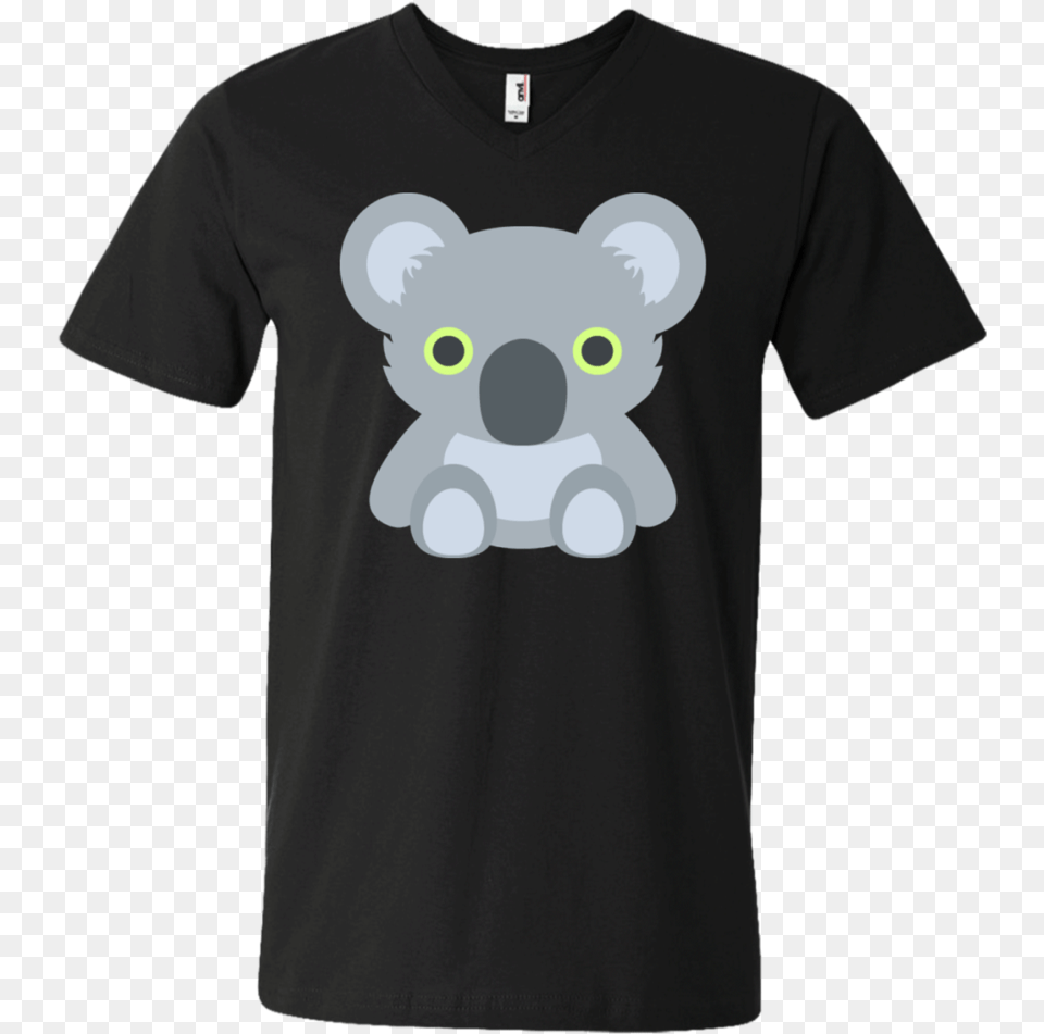 Koala Emoji Men S V Neck T Shirt Balenciaga Bart Simpson T Shirt, Clothing, T-shirt, Animal, Bear Png Image