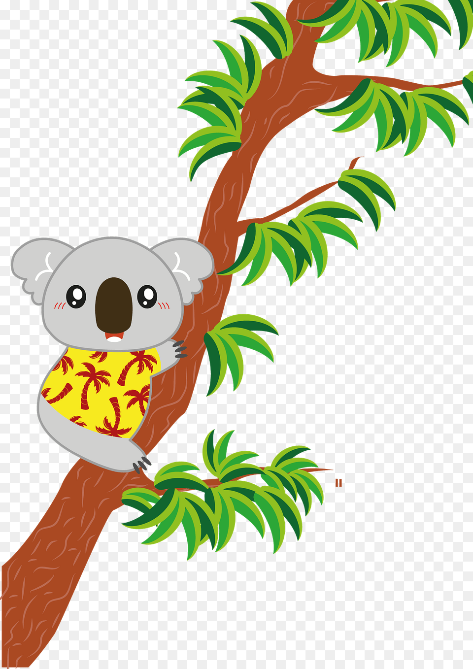 Koala Hugging Tree Clipart, Plant, Animal, Bear, Mammal Png