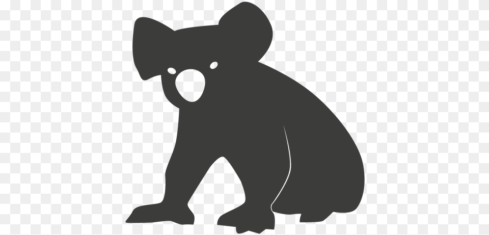 Koala Leg Ear Nose Silhouette Animal Coala Silhuetta, Fish, Sea Life, Shark Free Transparent Png