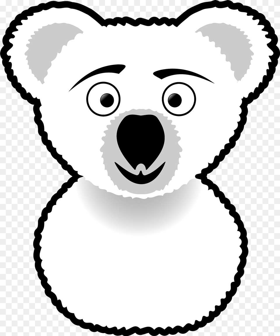 Koala Line Art Clipart, Baby, Person, Face, Head Free Png Download