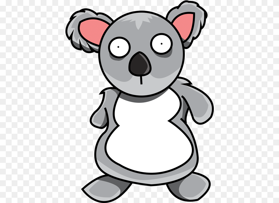 Koala Looking Surprised Cartoon, Nature, Outdoors, Snow, Snowman Png