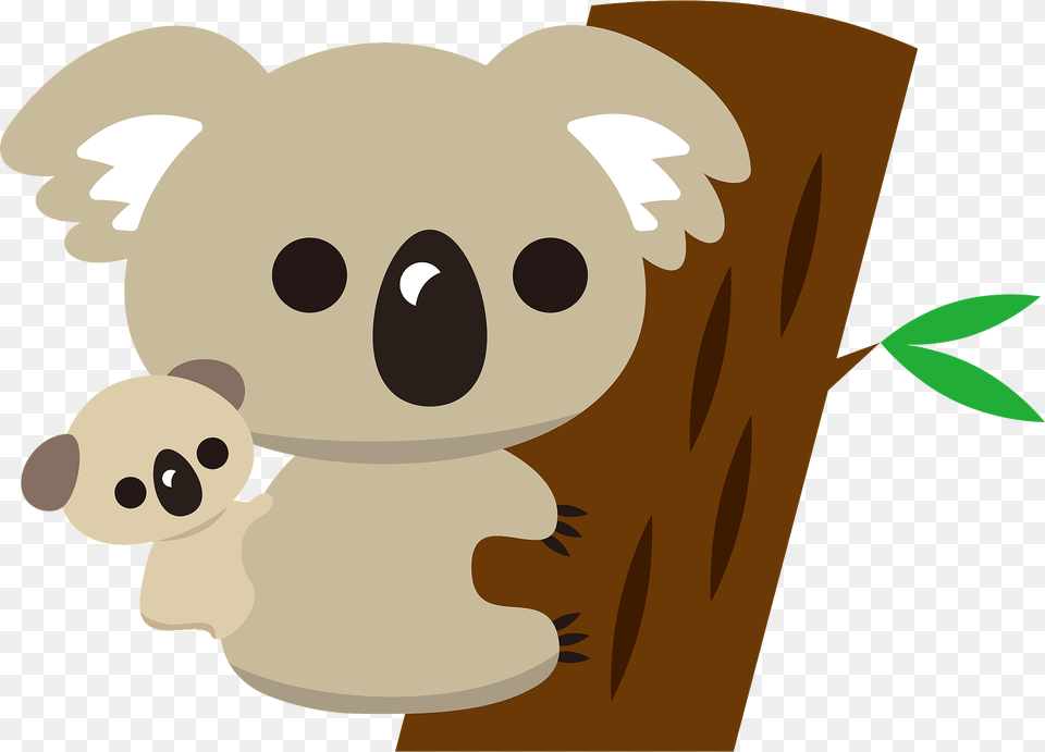 Koala Mother And Baby Clipart, Animal, Mammal, Wildlife, Bear Free Transparent Png