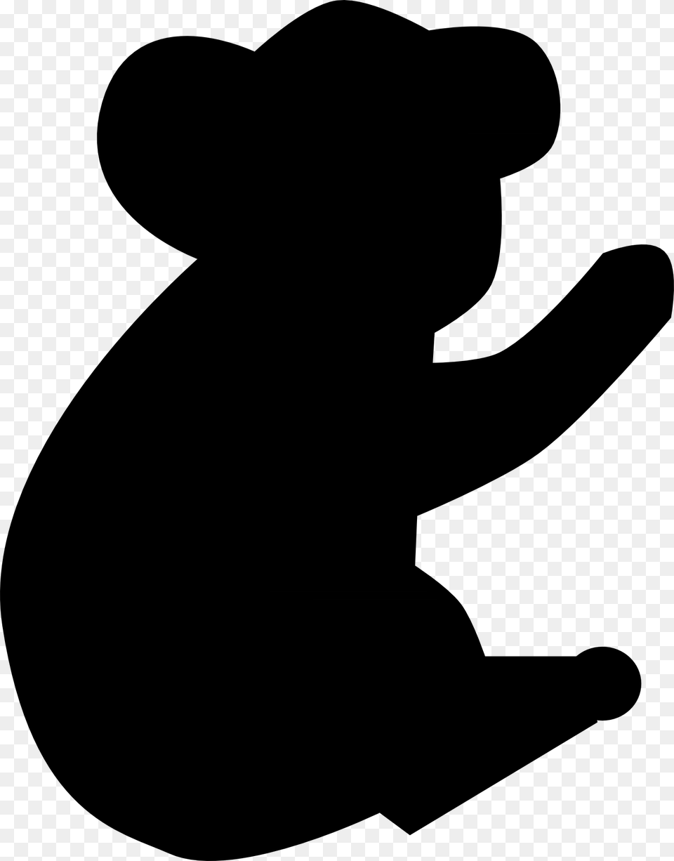Koala Silhouette Australia Clip Art Koala Silhouette, Kneeling, Person Png Image