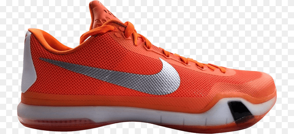 Kobe 10 Tb 39texas Longhorns39 Nike Kobe X 10 Tb Team Orange Blaze White Unreleased, Clothing, Footwear, Running Shoe, Shoe Png