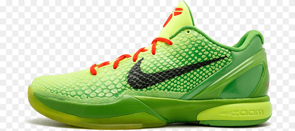 Kobe 6 Grinch, Clothing, Footwear, Shoe, Sneaker Free Transparent Png