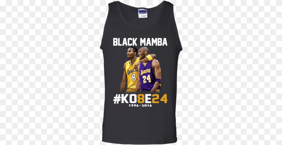 Kobe Bryant 24 Black Mamba Shirt Cotton Tank Top Stand Up For What You Believe T Shirts Unisex Tank, Clothing, T-shirt, Adult, Male Free Png
