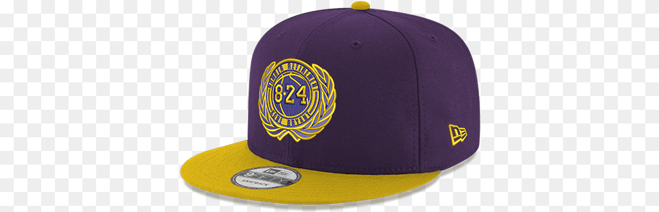Kobe Bryant 9fifty Gold Amp Purple Retirement Patch Snapback Gorra De Bryan, Baseball Cap, Cap, Clothing, Hat Free Png