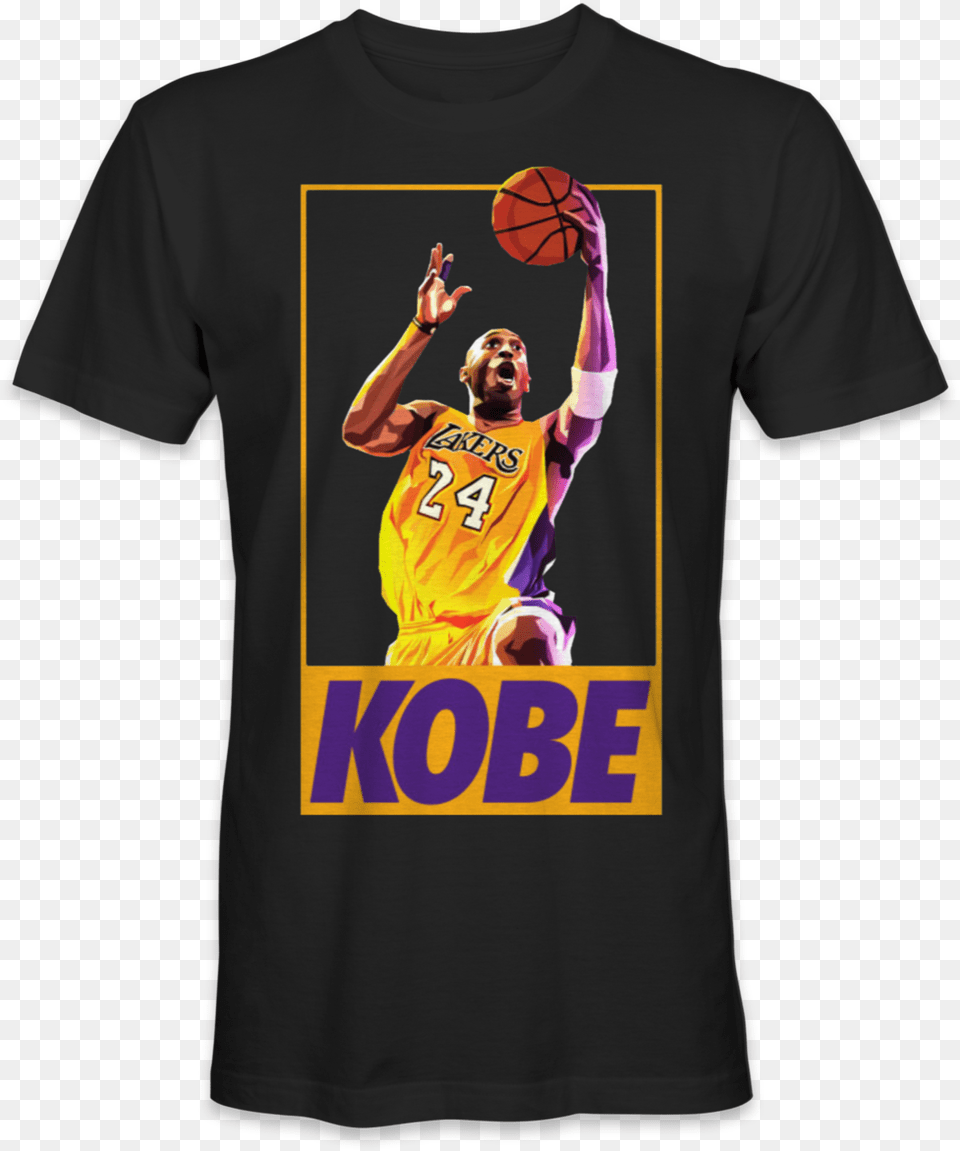 Kobe Bryant Basketball Nba La Lakers, Clothing, T-shirt, Person, Ball Png