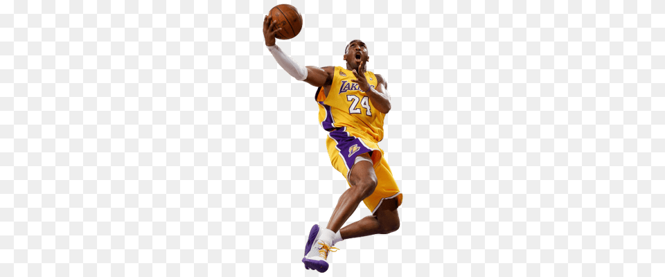 Kobe Bryant Dunk Transparent, Adult, Male, Man, Person Png Image