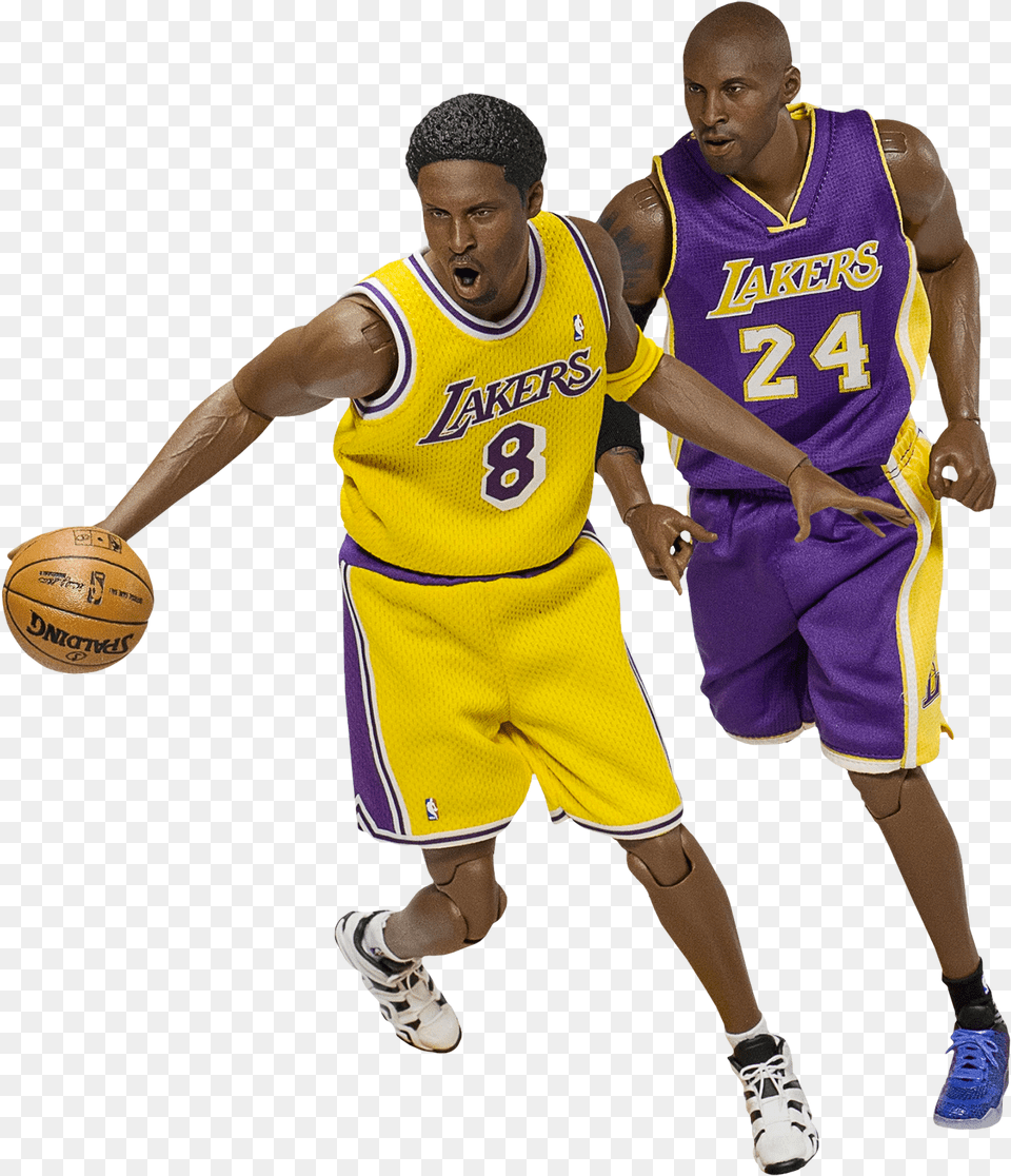 Kobe Bryant Duo 16th Scale Action Figure 2 Pack, Sport, Ball, Basketball, Basketball (ball) Png
