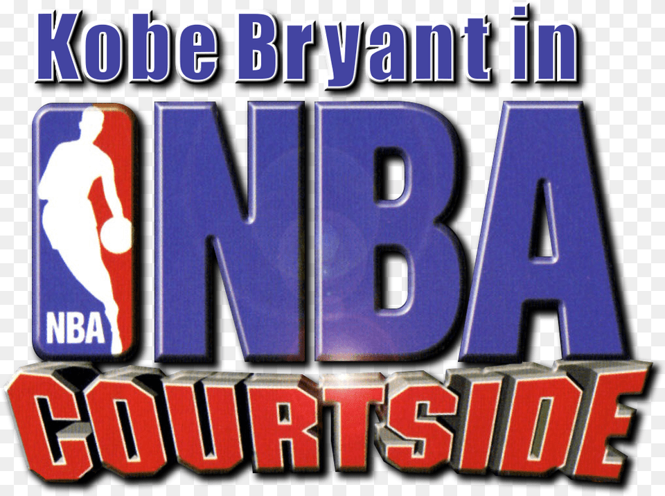 Kobe Bryant In Nba Courtside Details Nba Courtside N64 Logo, Adult, Male, Man, Person Png