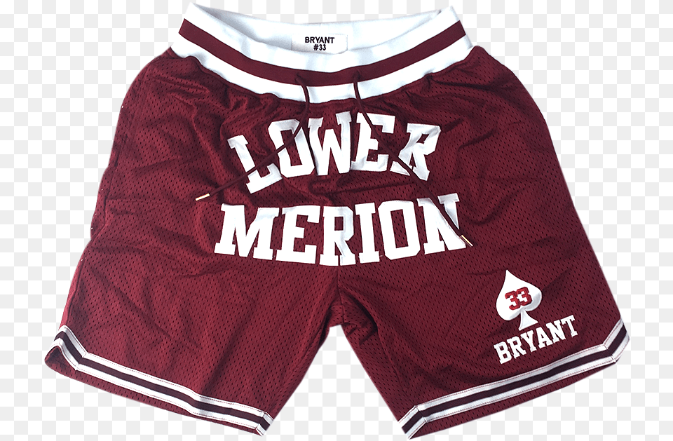 Kobe Bryant Lower Merion Front Logo Basketball Shorts Lower Merion Kobe Shorts, Clothing, Shirt, Swimming Trunks, Person Free Png Download