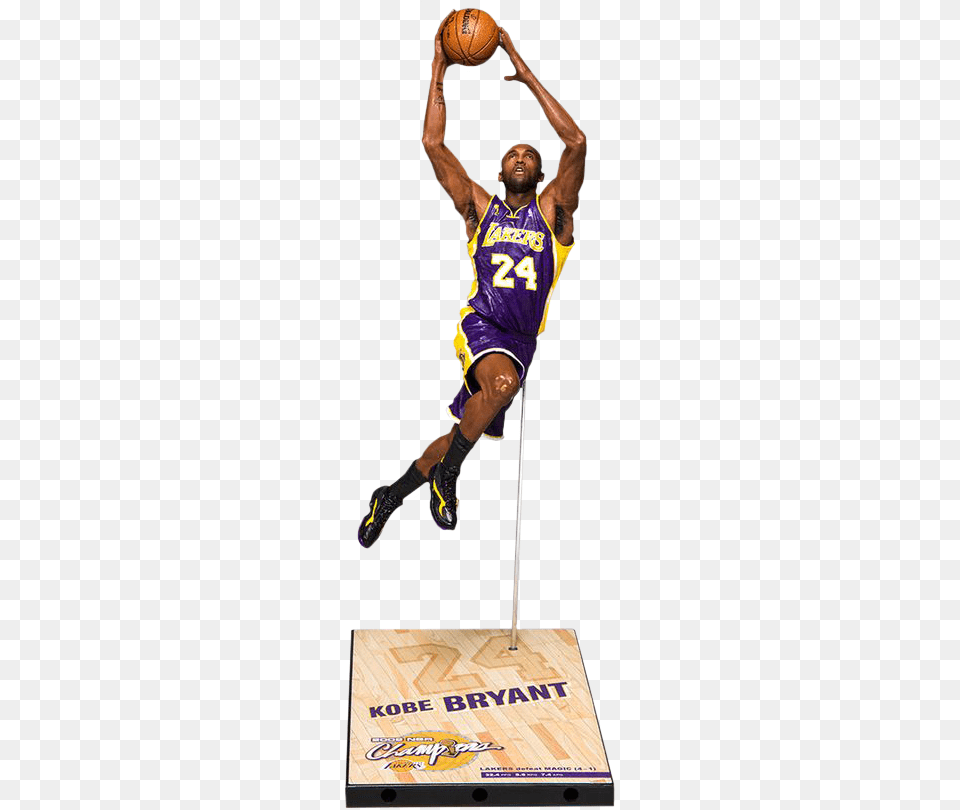 Kobe Bryant Nba Finals 7 Action Figure Assortment Mcfarlane Toys Kobe Bryant 2009 Nba Finals Action Figure, Adult, Male, Man, Person Png Image