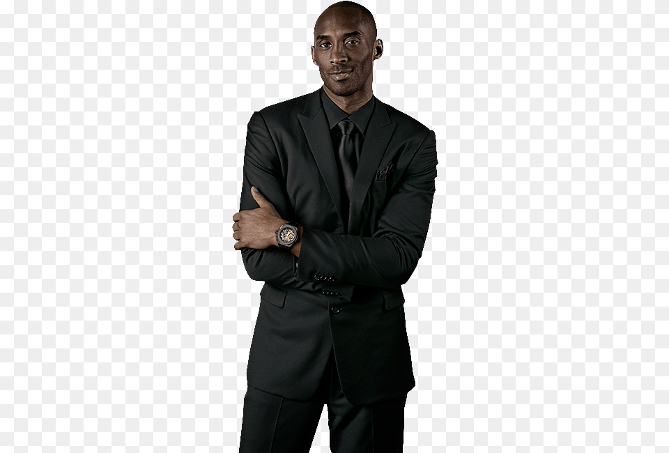 Kobe Bryant Standing Up, Formal Wear, Suit, Clothing, Person Png Image