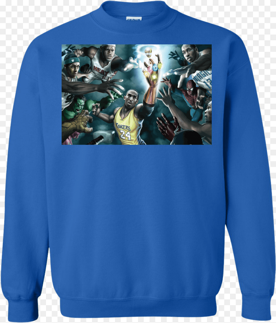 Kobe Bryant Thanos Shirts The Glove Kobe Infinity Gauntlet, Knitwear, Clothing, Sweatshirt, Sweater Png