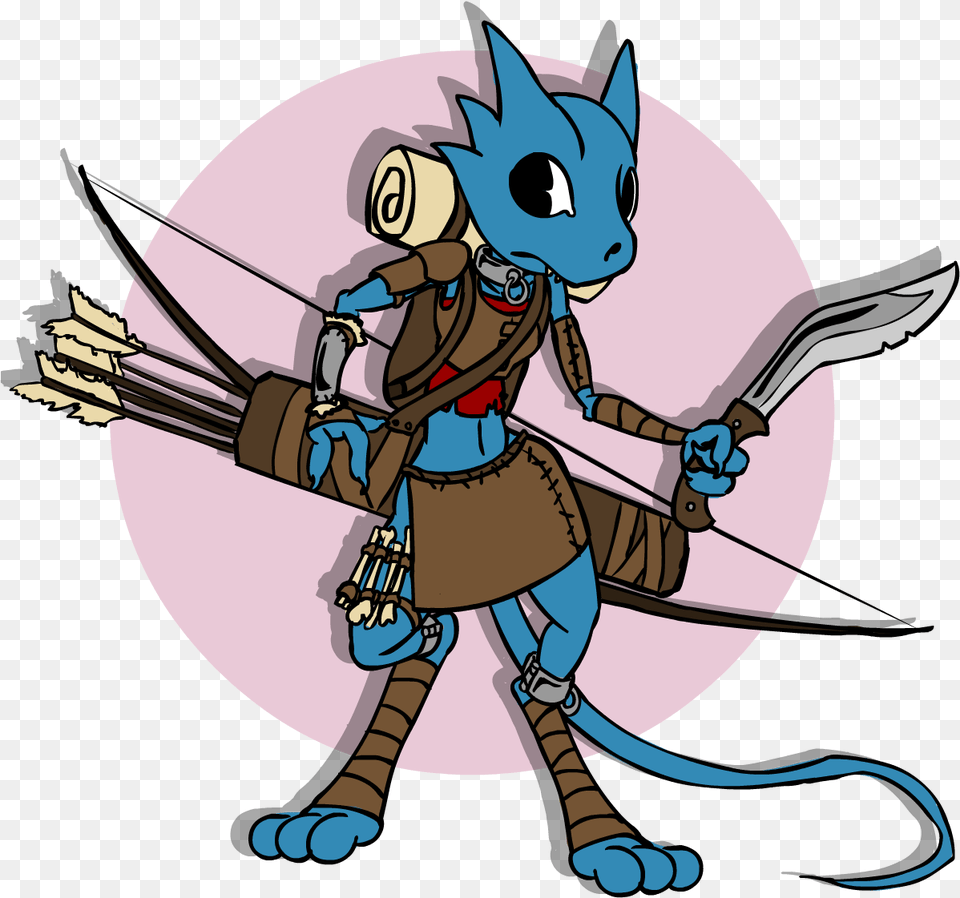 Kobold Explorer Character Dampd Blue Kobold, Weapon, Book, Comics, Publication Free Transparent Png