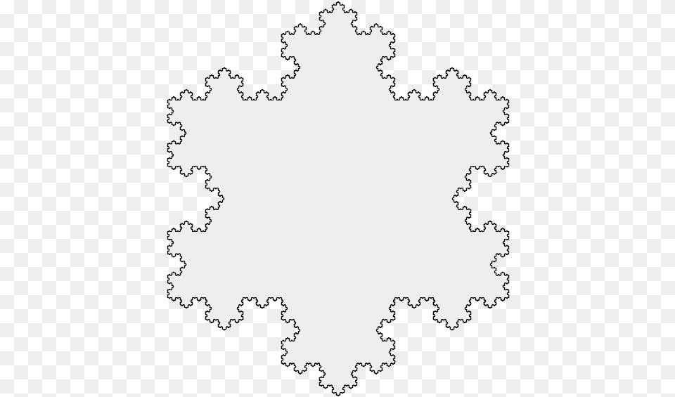 Koch Snowflake 7th Iteration Free Png Download