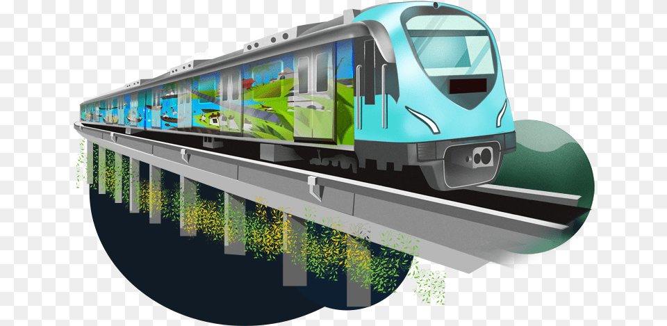 Kochi Metro, Railway, Transportation, Train, Vehicle Png Image