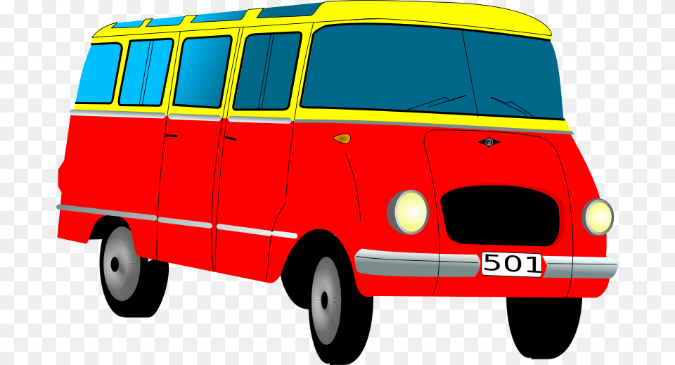 Koconmus Nysa 501 Mikrobus, Bus, Minibus, Transportation, Van Png Image