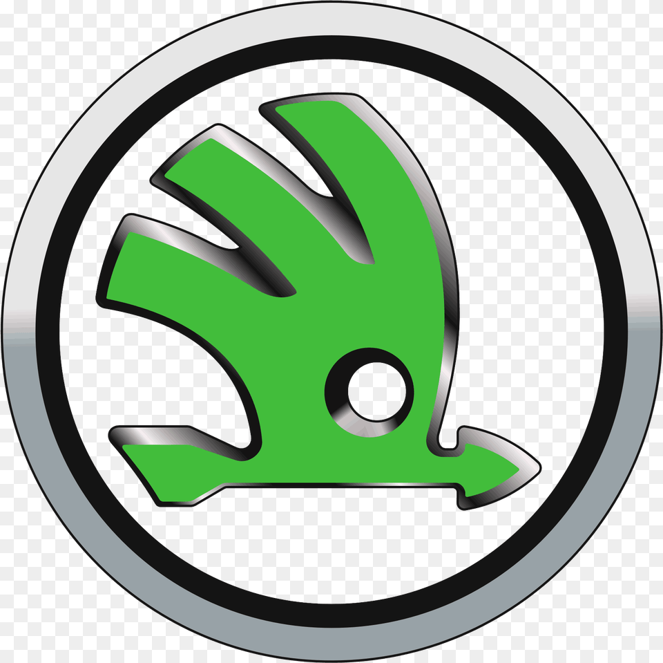 Koda Logo Car Symbol Meaning And History Skoda Logo, Alloy Wheel, Vehicle, Transportation, Tire Png Image