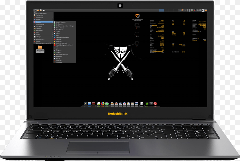 Kodachi Notebook 156 Linux Kodachi, Computer, Electronics, Pc, Laptop Png Image