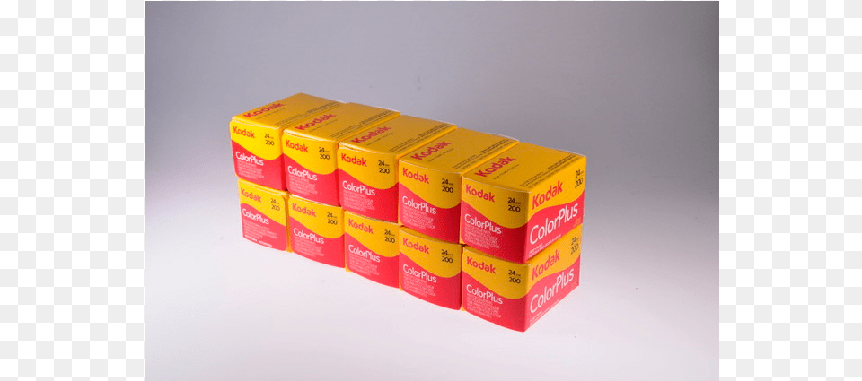 Kodak Color Plus 200 135 36 Exp 10 Pack Kodak Color Plus 200, Box, Cardboard, Carton Free Png Download